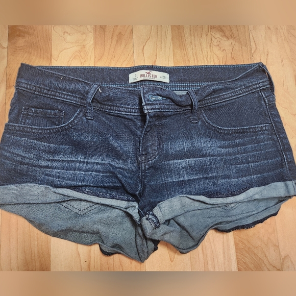Hollister Pants - Hollister Women's Blue Denim Shorts